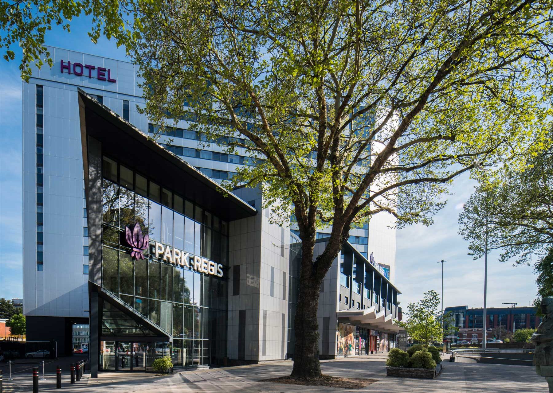 A photo of the exterior of the Park Regis in Birmingham